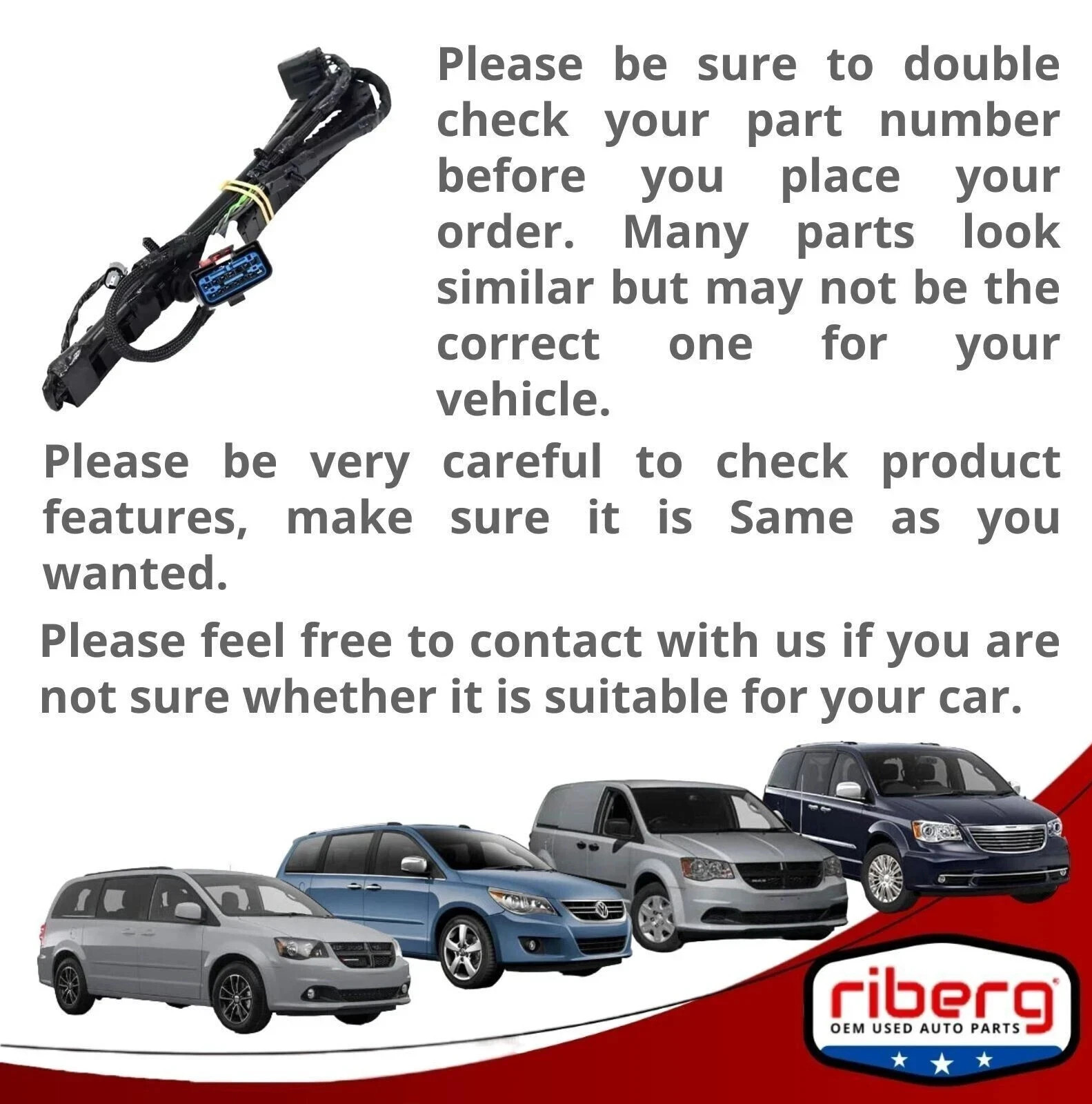 68211876AA OEM MOPAR 13-14 Routan Sliding Door Right Wire Track TESTED