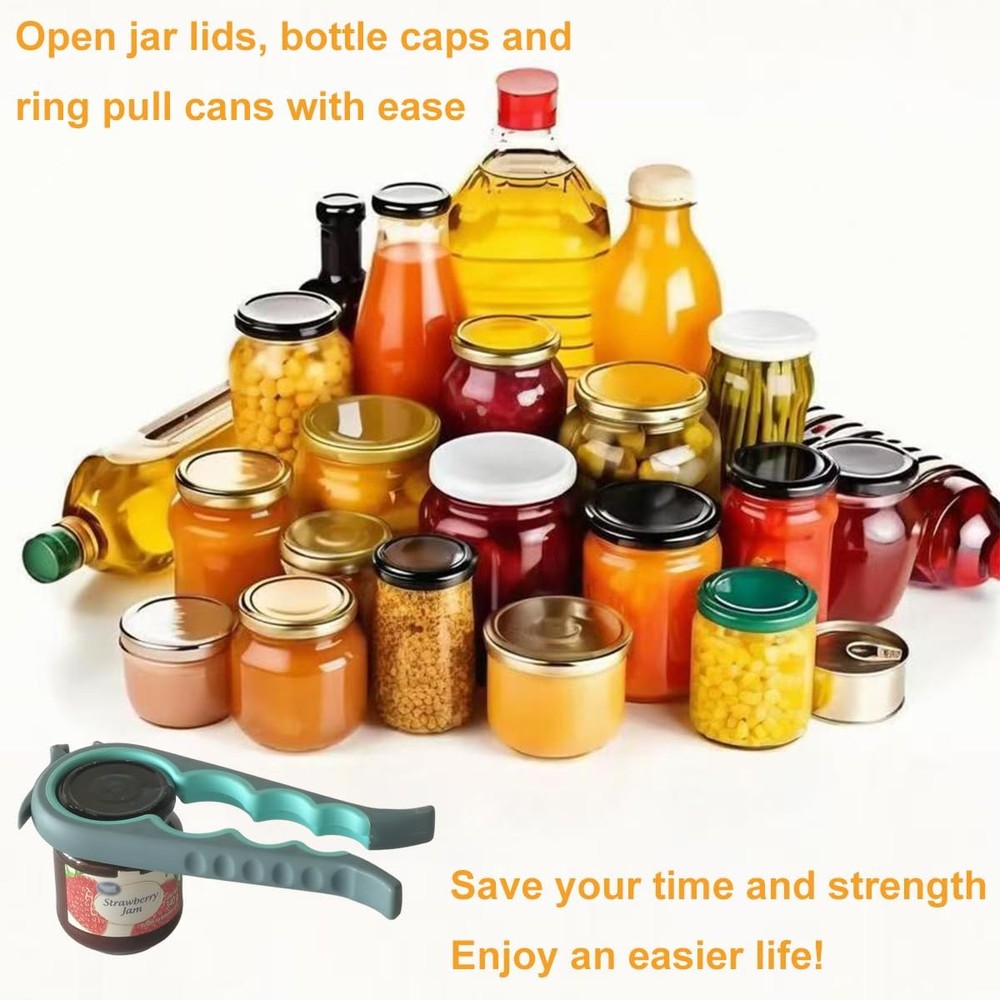 Otstar Jar Opener Bottle and Can small & medium, Blue Grey