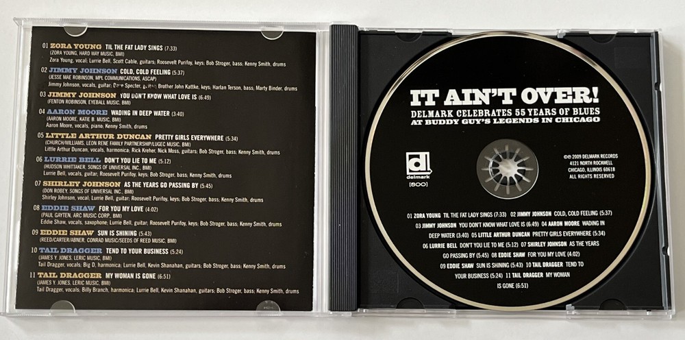 Tail Dragger--SIGNED--It Ain't Over! CD--2009 Delmark-Chicago Blues-Howlin' Wolf