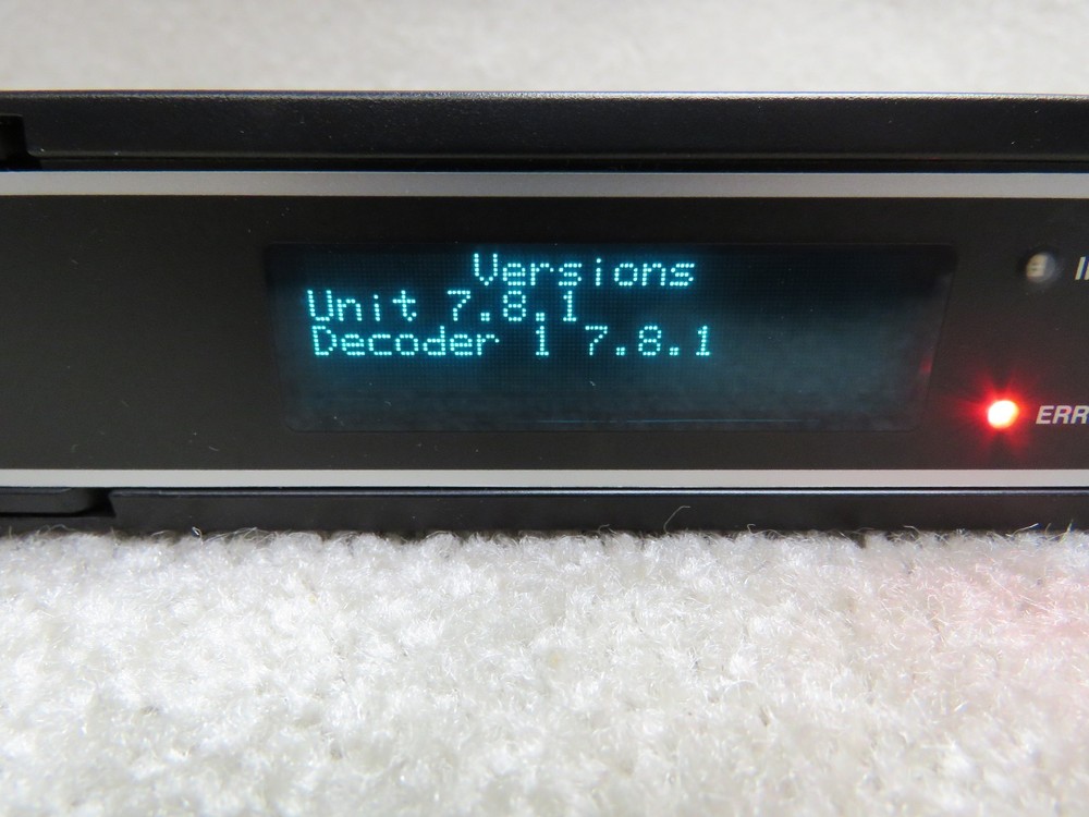 Sencore MRD 3187B Multi-format SD/HD Modular Receiver Decoder w/8708,8702 8730A