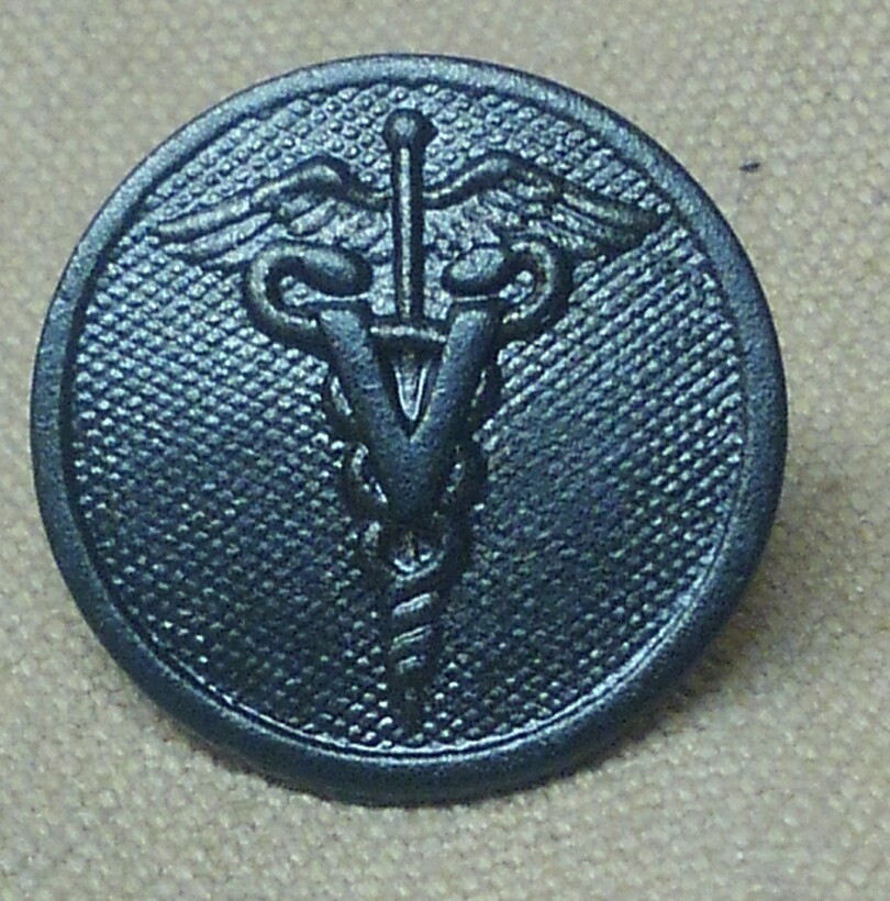 WWI US Army Medical Veterinary Corps Collar Disk