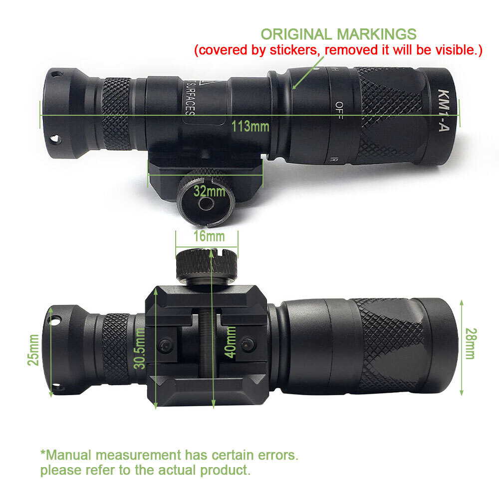 M300V LED White Light & IR Flashlight with Remote Switch + Light Body Mount US