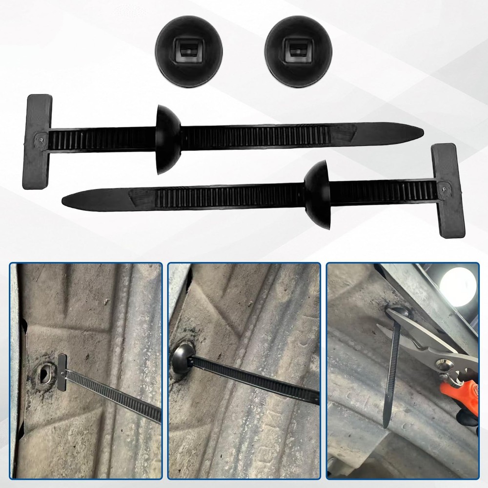 100 Pcs Universal Nylon Cable Tie Buckle Self Locking Zip Ties with Button Lock