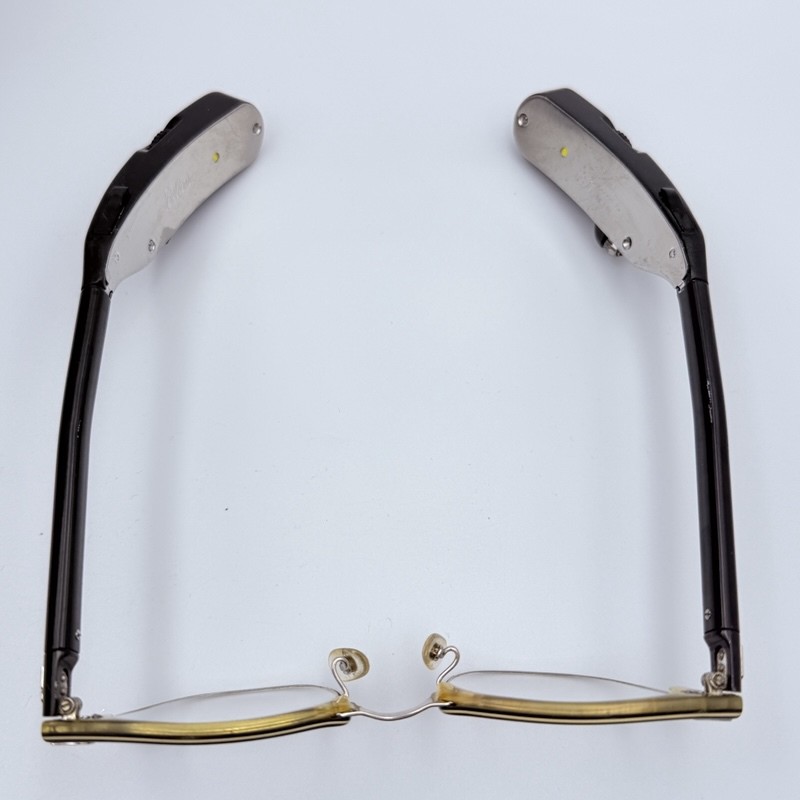 Vintage Beltone SLIMETTE Hearing Aid Eyeglasses 1/10 12K GF Browline Frames