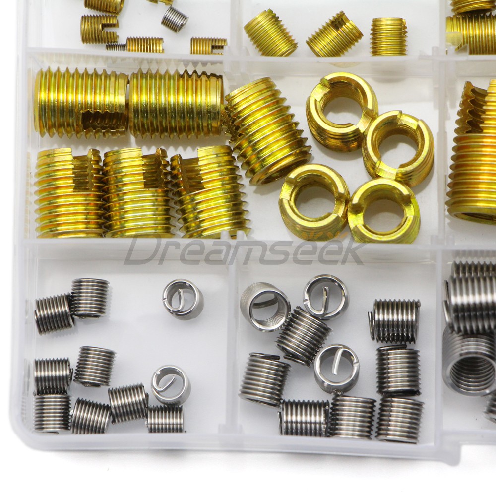 116 Pieces Stainless Steel Helicoil Thread Insert Self Tapping Threaded Inserts