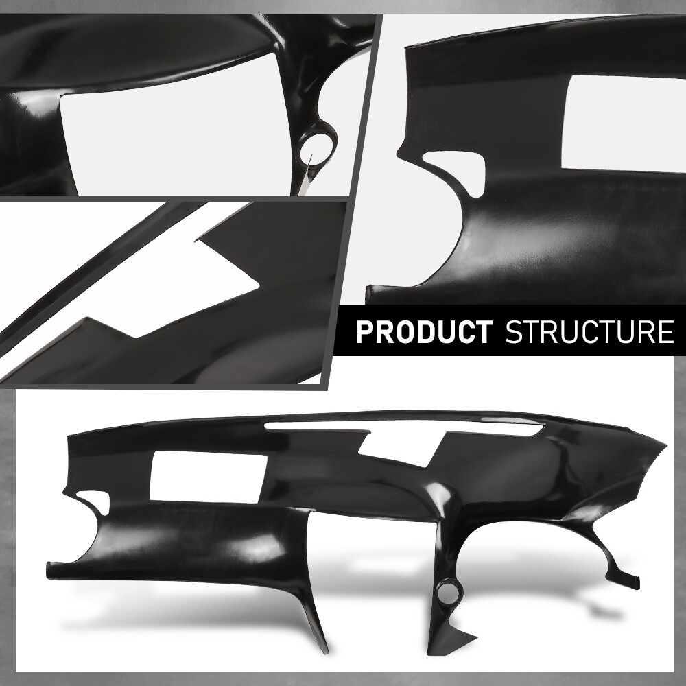 Fit For 06-13 Lexus IS250 IS350 Dashboard Dash Cover Cap Overlay Textured Black