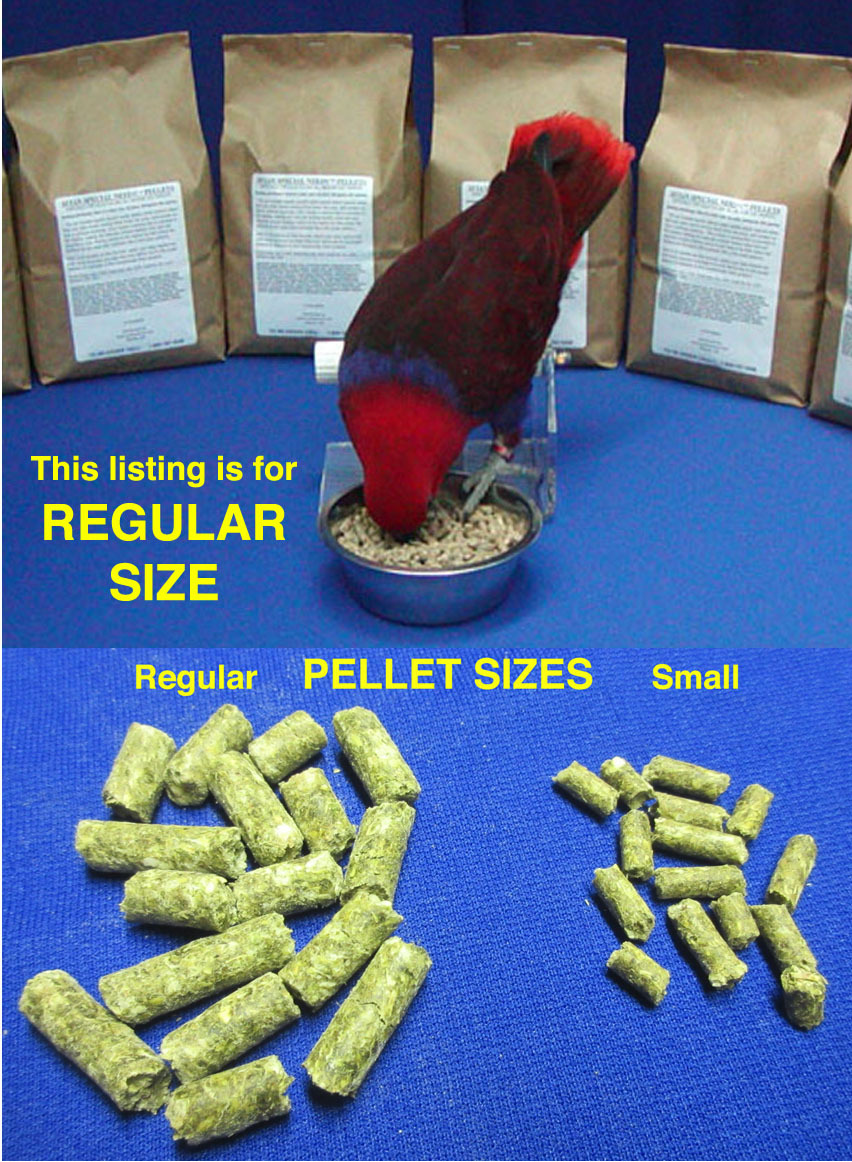 TOP's Parrot Pellet Food 3 lb ORGANIC avian nutritious bird diet No Salt / Sugar