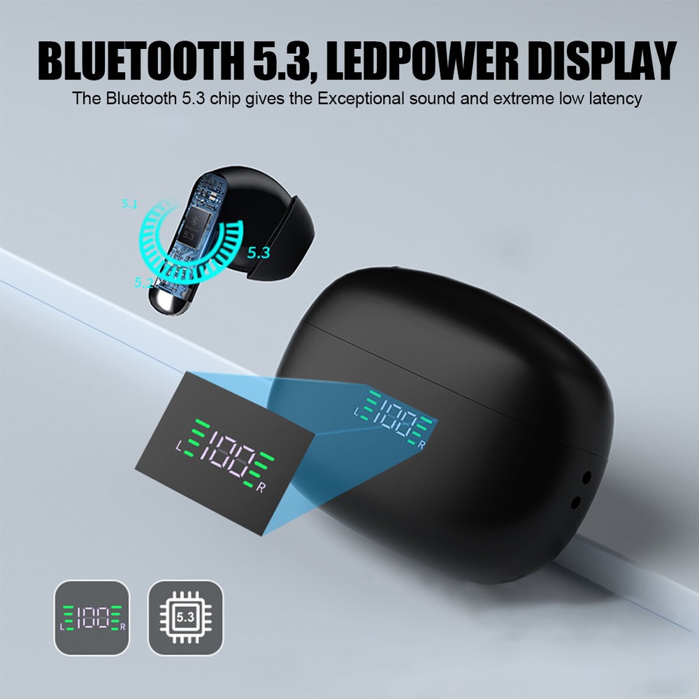 144 Language Translator Earbuds Wireless Bluetooth Two Way Translator Device BK