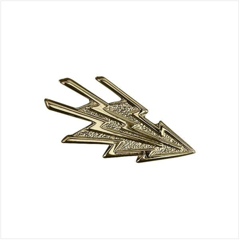 GENUINE U.S. COLLAR DEVICE: INFORMATION SYSTEMS TECHNICIAN - GOLD