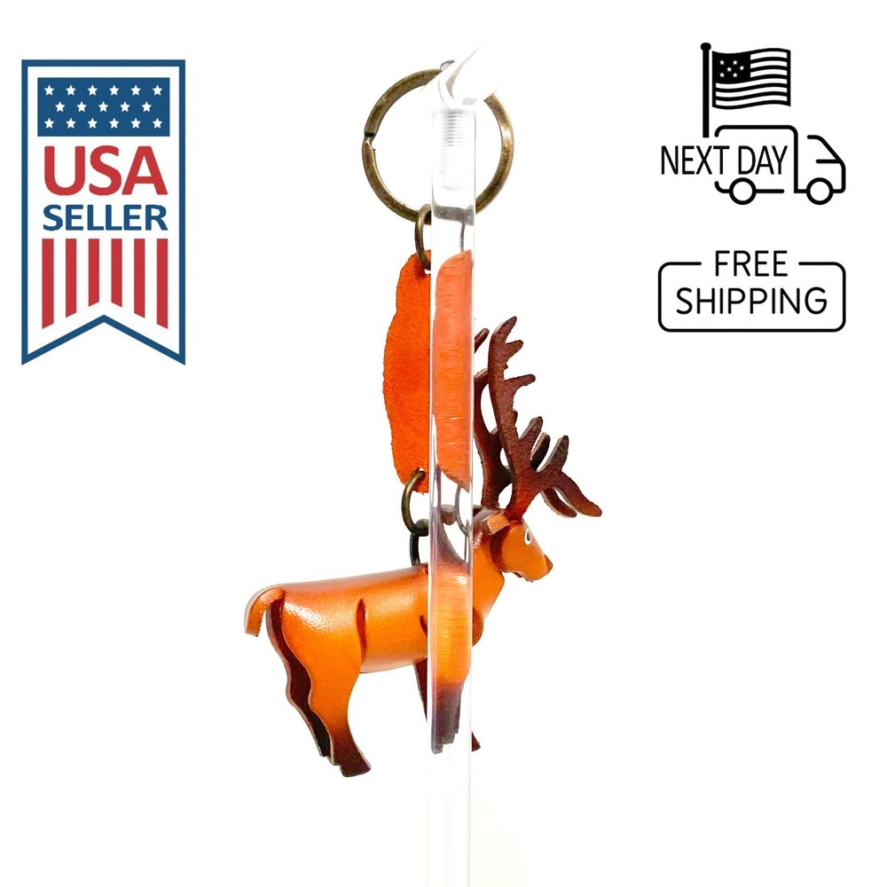 Elk Handmade Leather Keyring