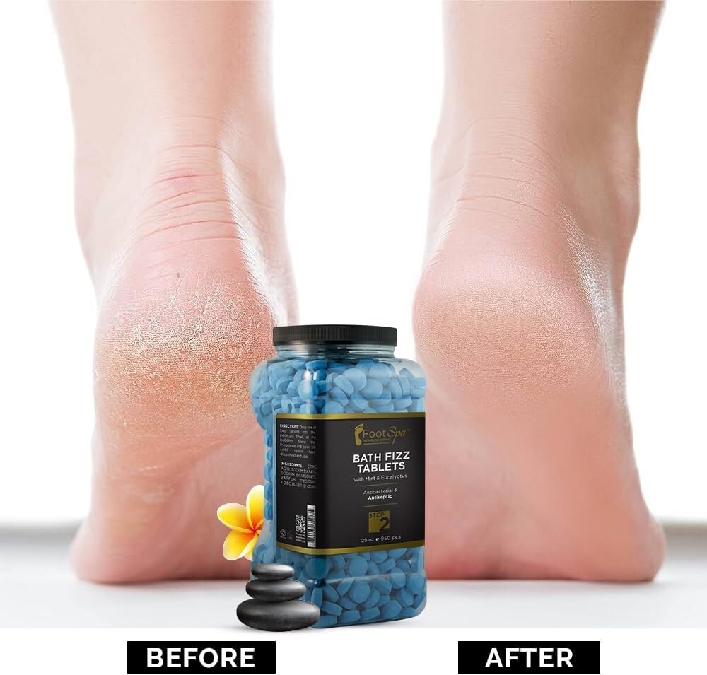 Foot Spa Bath Fizz Tablets Mint & Eucalyptus 950 Tablet