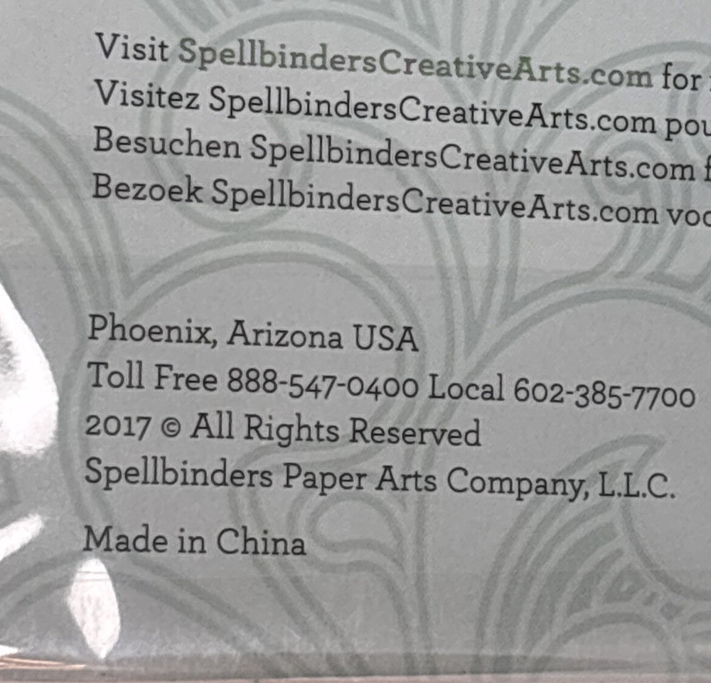 Spellbinders Shapeabilities Oval Frames 4 Stamps