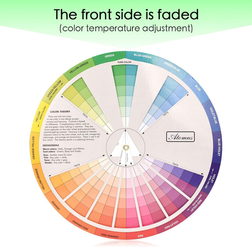 Creative Color Wheel, Paint Mixing Learning Guide Art Class Teaching Tool for Ma