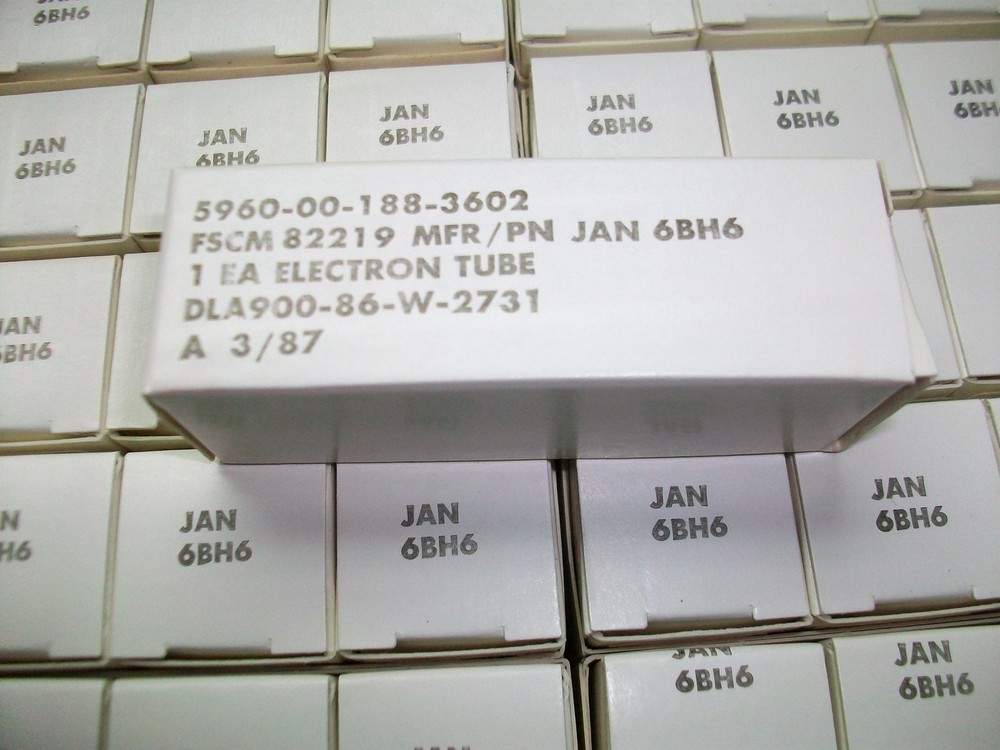 JAN PHILIPS 6BH6 TUBES