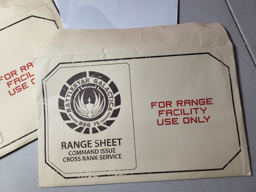 2x Battlestar Galactica W/ Envelope & 2 Range Sheet Each Loot Crate Exclusive