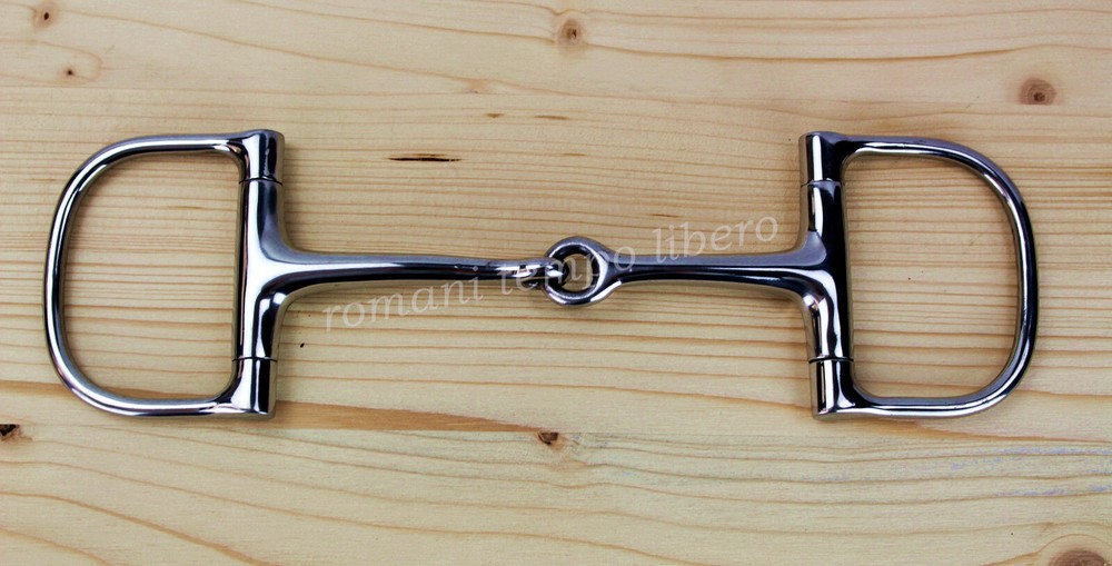 Solid Steel D Ring Single Joint Snaffle