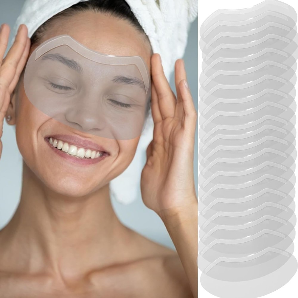30 Pcs Shower Face Eye Shield After Surgery, Disposable Clear Plastic White
