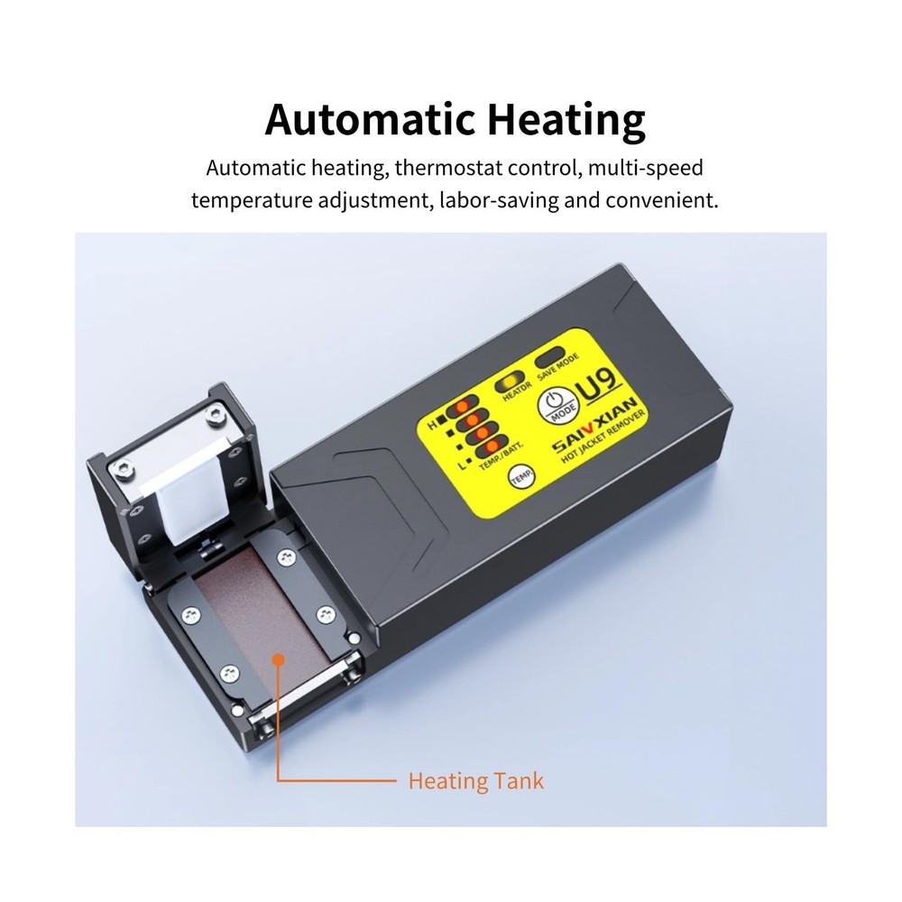 Fiber Optic Thermal Stripper Rechargeable Auto Heating Stripping Tool for Bun...