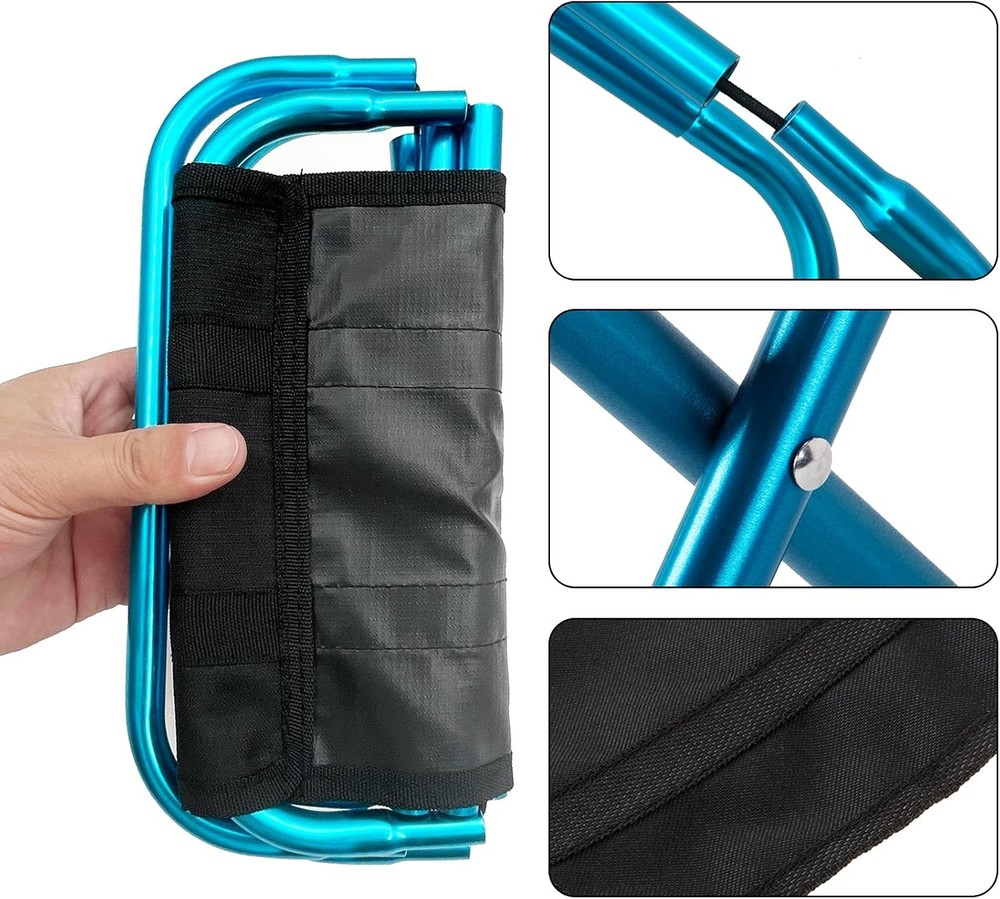 Portable Mini Folding Stool, Camping Stool, 150 lbs Capacity