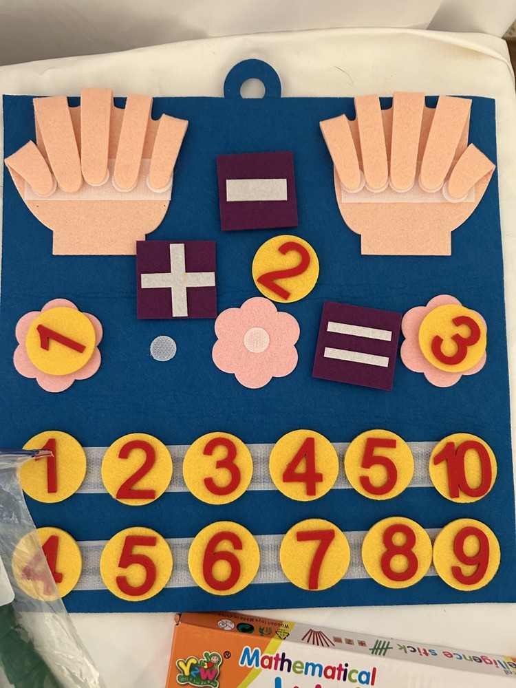 Group of Math manipulatives
