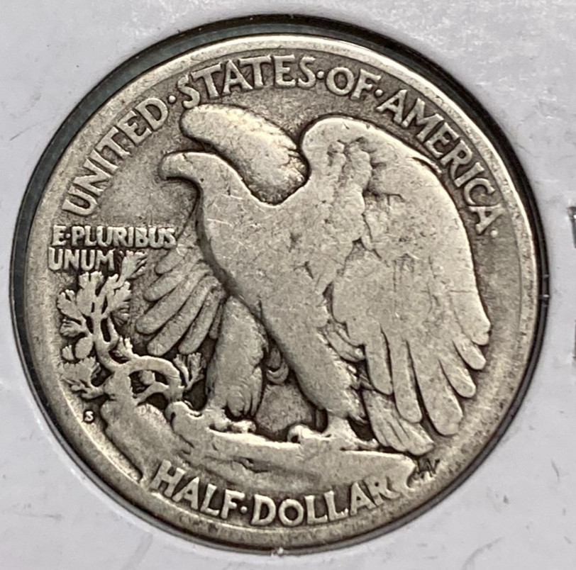 1921 S Walking Liberty Silver 50¢ #14