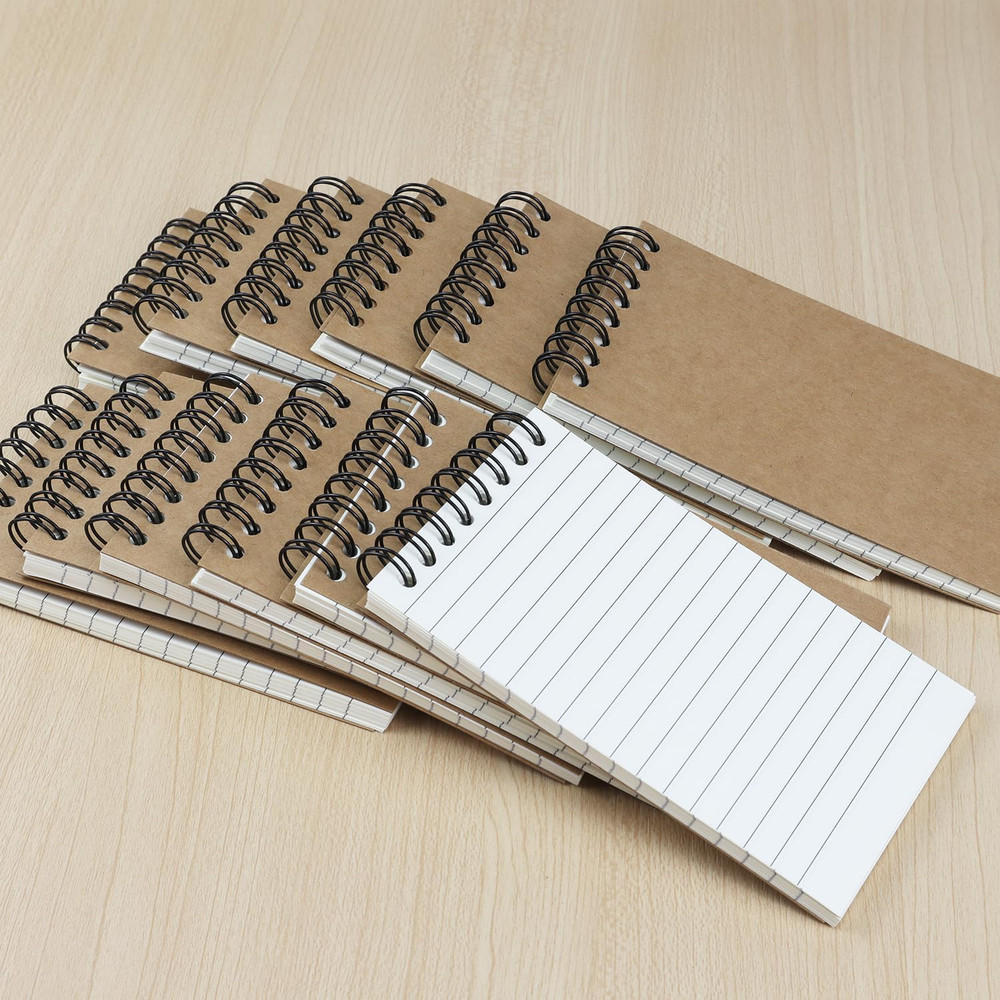 12 Pack Pocket Notebooks, 3X5 Small Notepads, Mini Spiral Notebooks, 60 Sheets/1