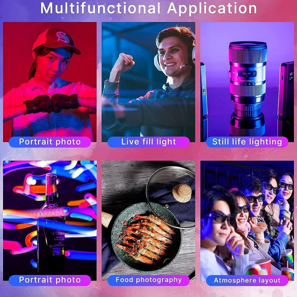Portable RGB Video Light 360 Color Effects