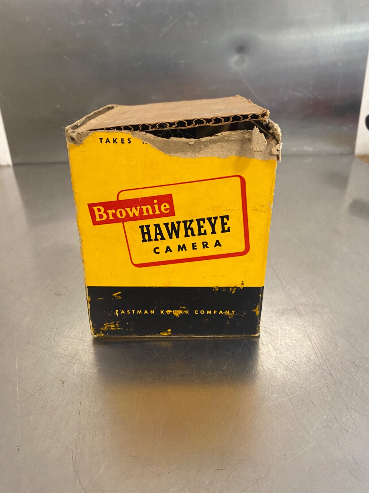 Vintage Brownie Hawkeye Camera W/Original Box Kodak 620 Film