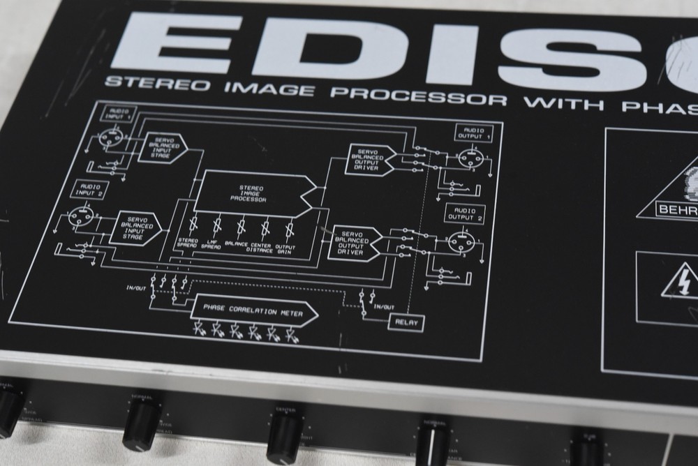 Behringer Edison EX-1 Stereo Image Processor Phase Meter Rack Mount Unit