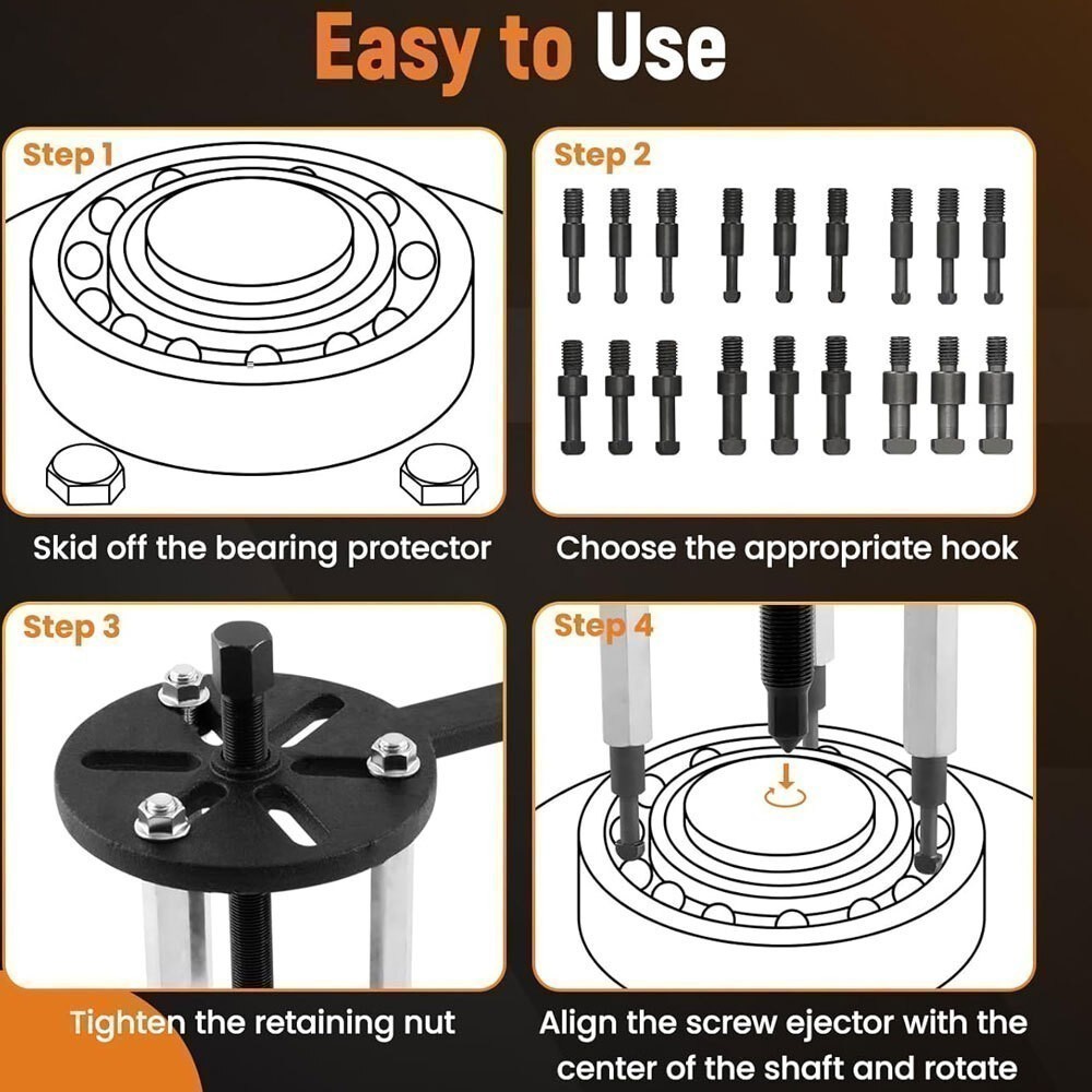 Three-jaw Puller Set 21 in1 Bearing Puller Inner Hole Three-Jaw Puller