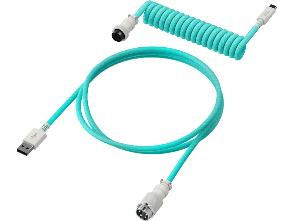 HyperX USB-C Coiled Cable Light Green-White