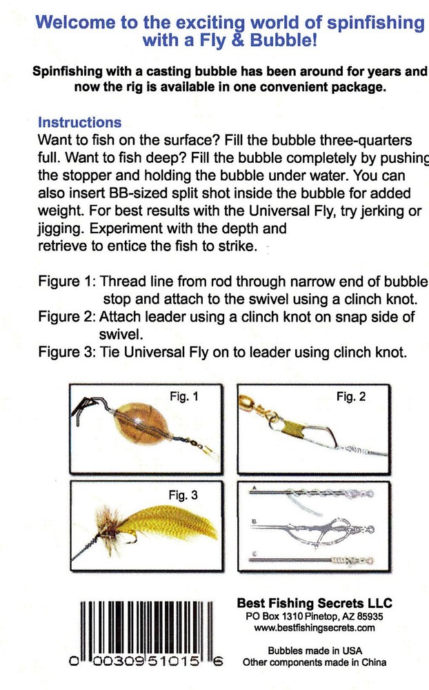 Fly & Bubble Casting Rig