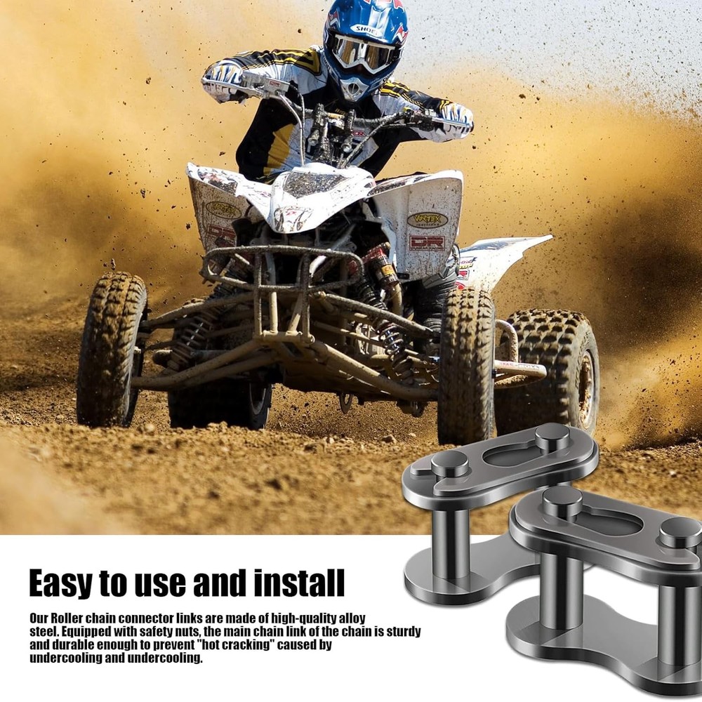 420 Chain Master Link 10 Pack Roller Black
