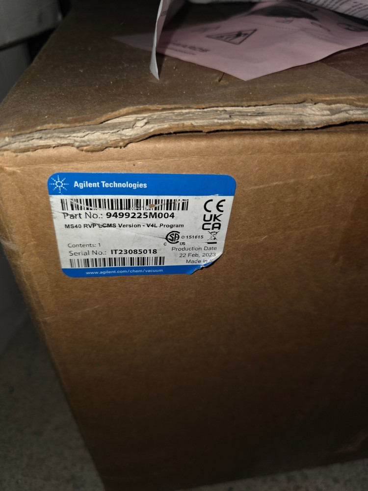 Agilent Technologies MS40+ Rotary Vane Pump 9499225M008