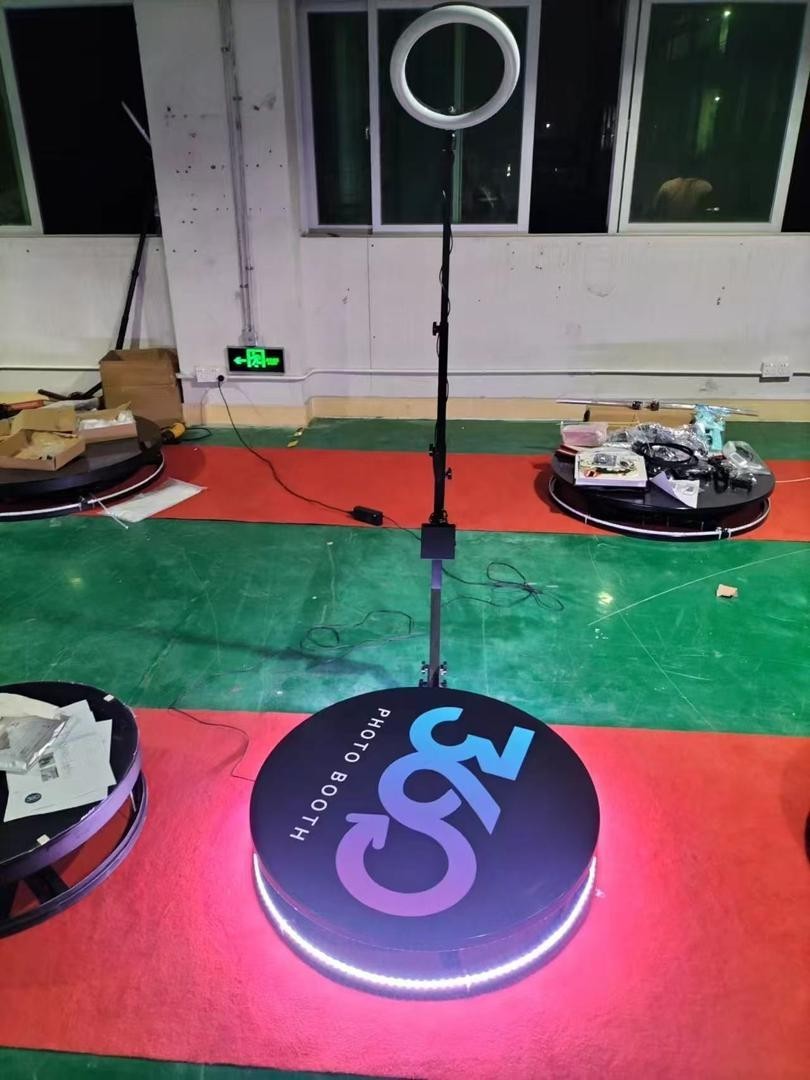 360 Photo booth Video Motion Rotating Selfie Platform Automatic Motorized 80cm