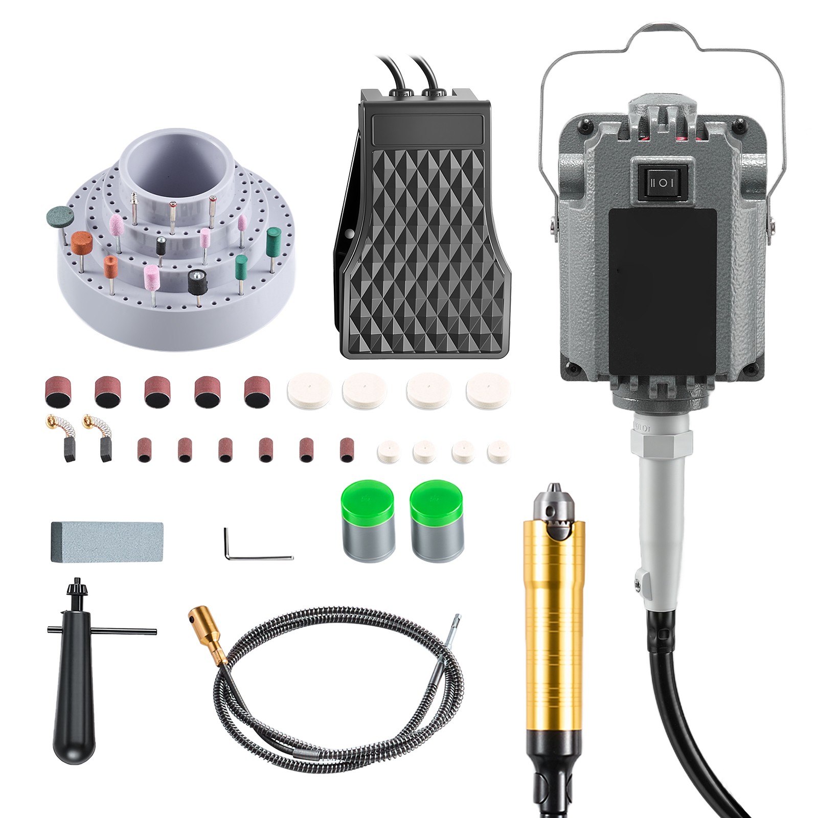 Uimoso 1200W Flex Shaft Grinder with 112 Accessories, 30000RPM Rotary Tool