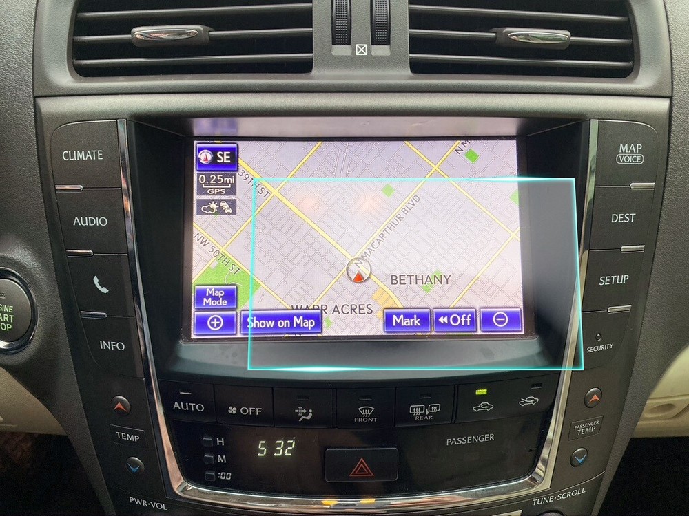 Crystal Clear Screen Protector for 2013 Lexus IS250 Vehicle Navigation