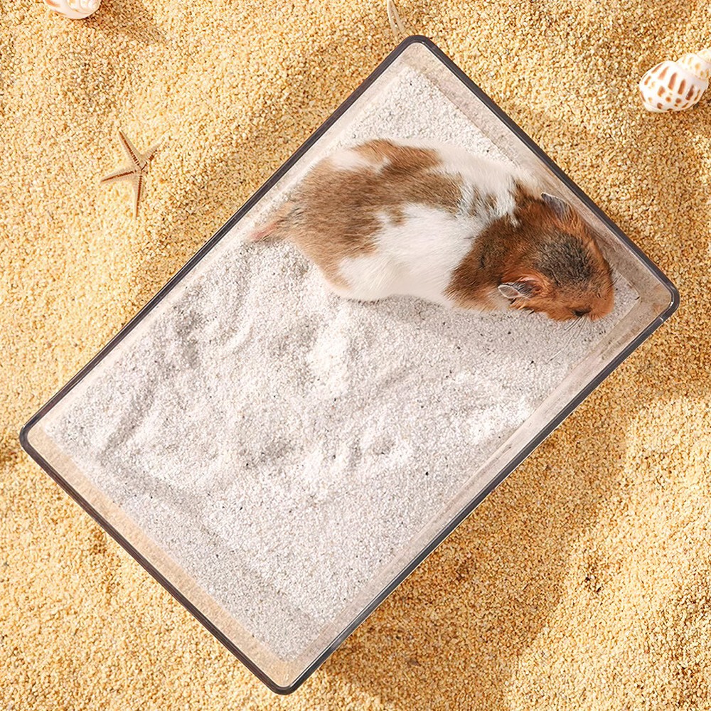 1PC Practical Hamster Bath Hamster Bath Sand Bath Hamster Sand Bath Free
