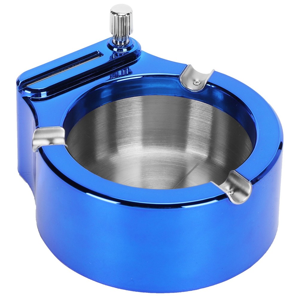 Stainless Steel Ashtray With Lighter Function For Home Use Excellent