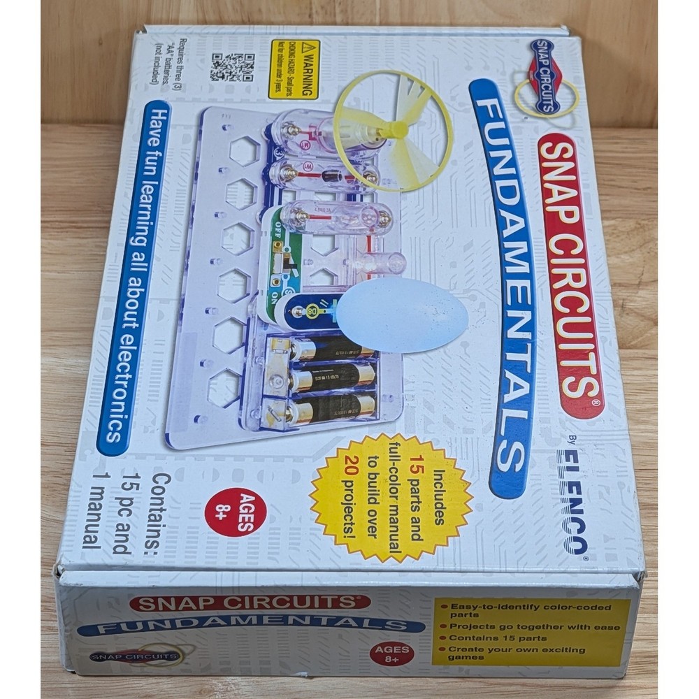 Snap Circuits Fundamentals SCF-20 Electronics STEM Kit 15 Parts 20 Projects