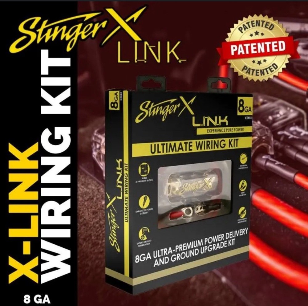 Stinger X2K81 8 Gauge Copper Power & Ground Amplifier Kit