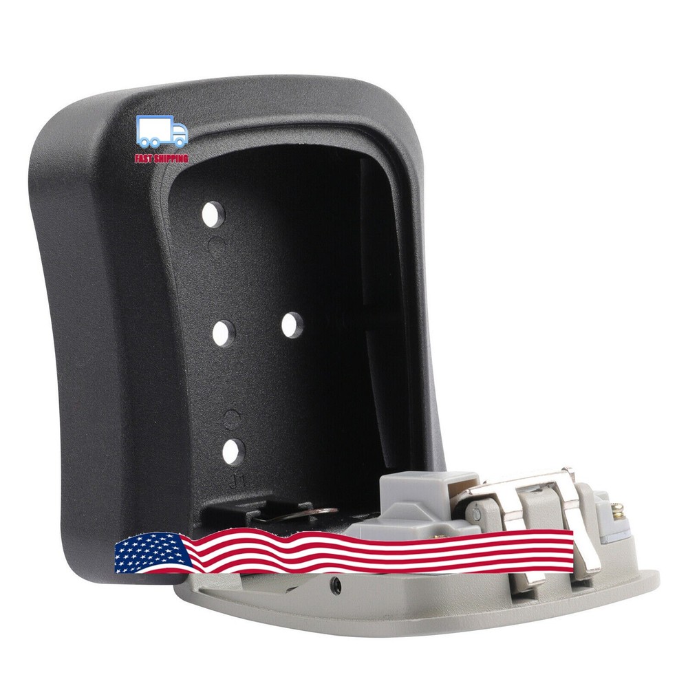 4 Digit Key Safe Lock Box Combination Wall Mount Security Storage Case Organizer