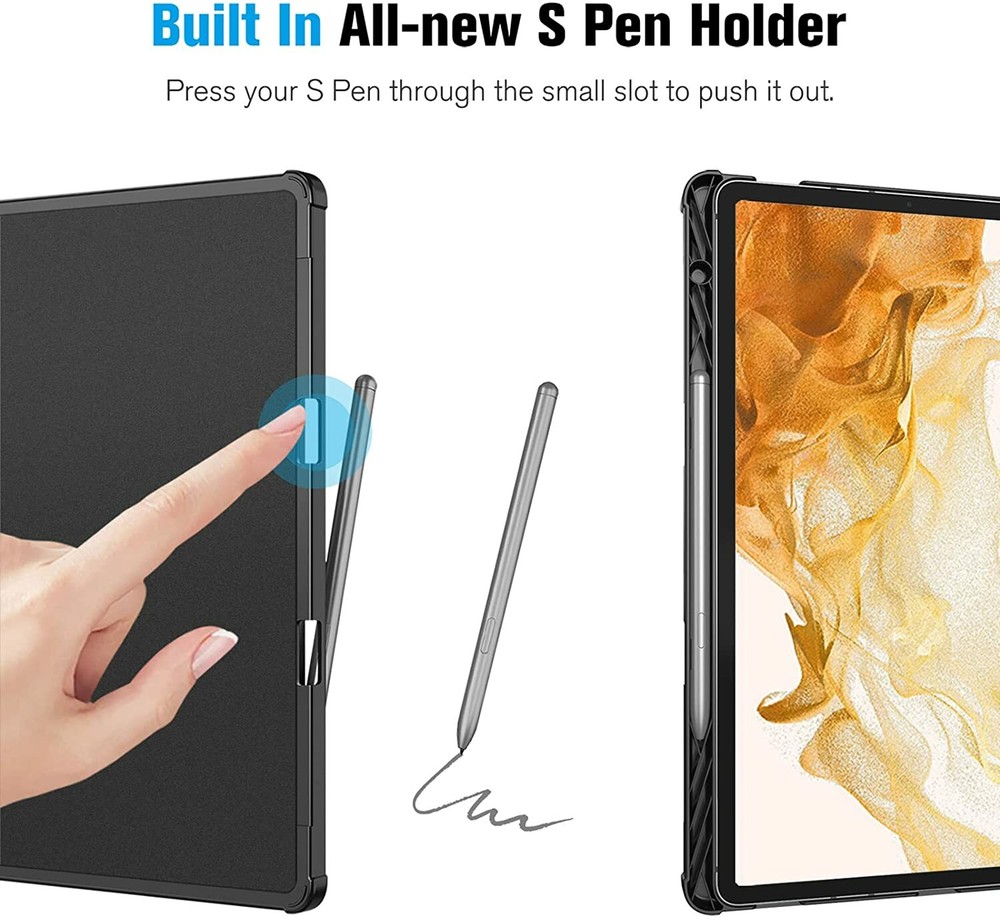 Case for Samsung Galaxy Tab S8+/S8 Plus/S7 FE/S7 Plus 12.4'' Multi-Angle Cover