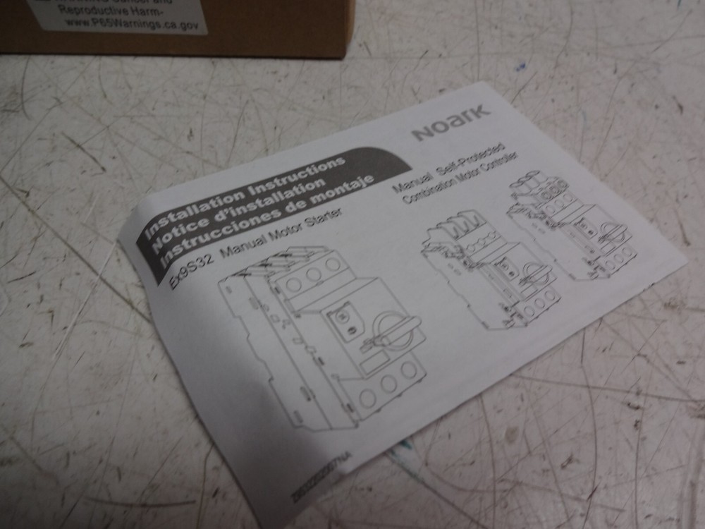 Noark Ex9s32a14a Manual Motor Starter 9-14amp