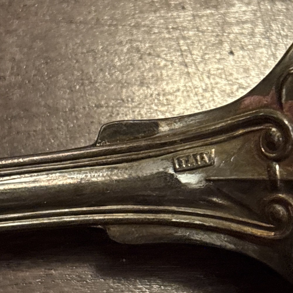 Large 13" Sheffield Silver Co. Serving Spoon Silver Plate Italy