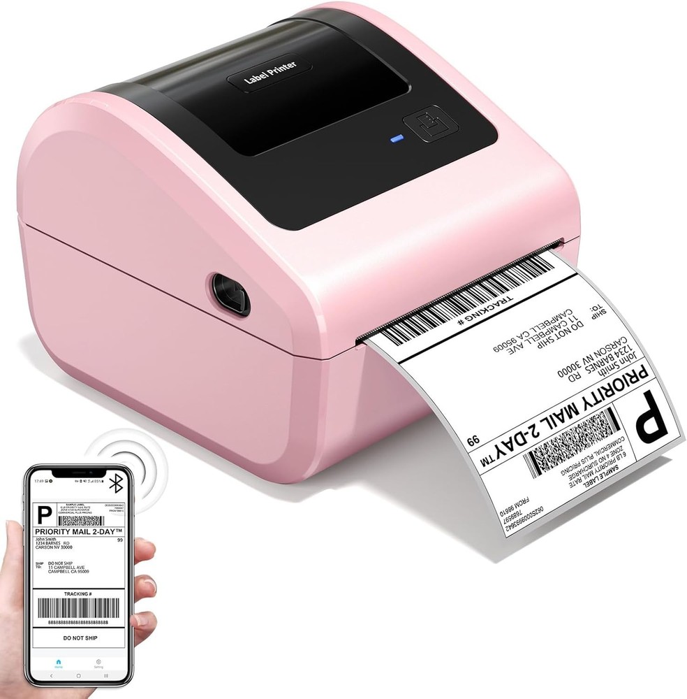 4x6 Printer Bluetooth Shipping Label Printer for Thermal Label USPS UPS FedEx