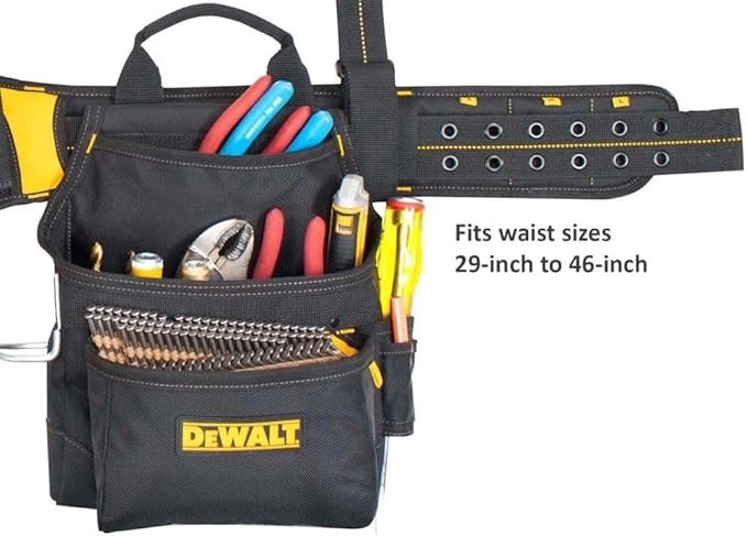 DEWALT DG5617 20 pocket Pro Framer's Combo Apron and Yoke-Style Suspender rig