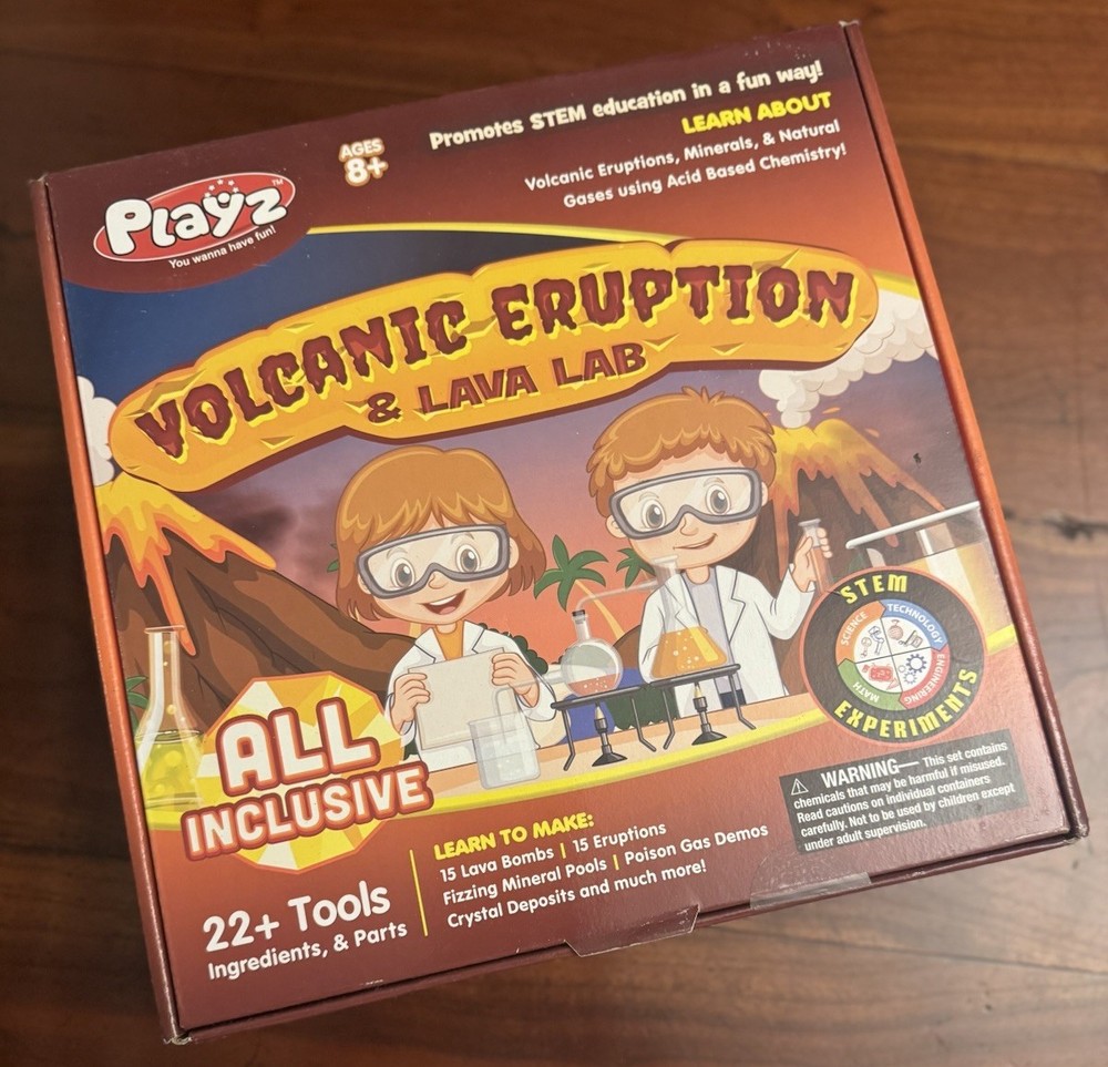 Playz Volcanic Eruption & Lava Lab Science Kit