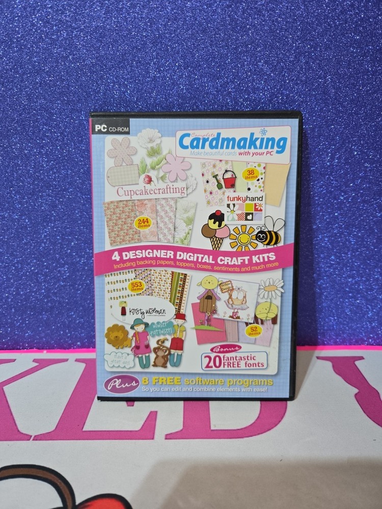 Complete Cardmaking Card CD 4 Digi Kits PC CD-ROM