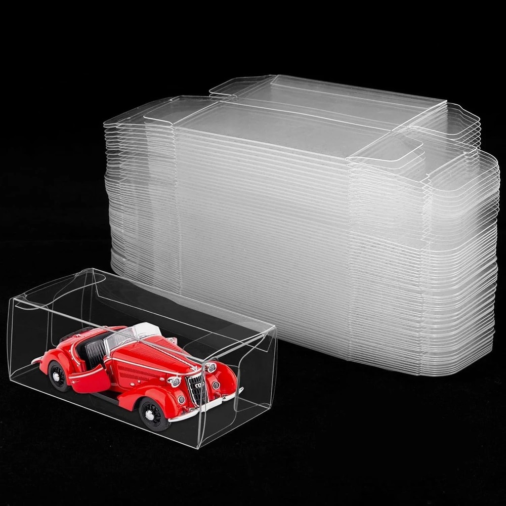 120 PCS 1/64 Display Case for Model Car,Clear Case,Storage Clear